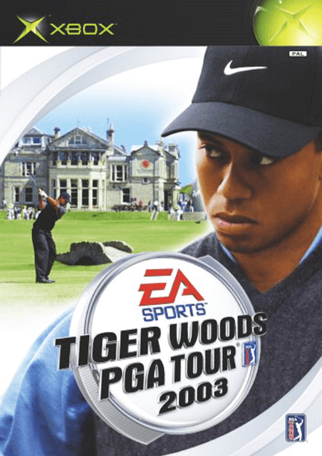 Tiger Woods 2003 box art for Xbox
